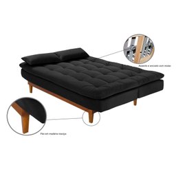 Sofá Cama Dubai Espresso Móveis - 5