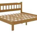 Ver imagem 3 de Cama Casal King Pérola Madeira Maciça Resistente Nogueira