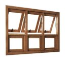 Ver imagem 1 de Vitro de Madeira Maciça Sala/cozinha Modelo American Triplo 120(a)x140(l)