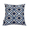 Kit 3 Capas de Almofada Impermeável Belize Zíper Invisível 45cmx45cm:Geométriza Azul - 2