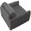 Ver imagem 4 de Kit Sofá 02 Lugares Sala Estar 168cm com 02 Poltronas Flora Pés Madeira M03 Linho Chumbo - Lyam