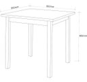 Ver imagem 6 de Kit Mesa De Jantar 90x90 Com 4 Cadeiras Cozinha Apartamento Elisa - Branco/Branco