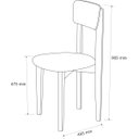 Ver imagem 5 de Kit Mesa De Jantar 90x90 Com 4 Cadeiras Cozinha Apartamento Elisa - Branco/Branco