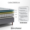 Ver imagem 3 de Colchão Solteiro Molas Ensacadas Vision 088x188x34 Bom Pastor