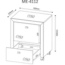 Ver imagem 5 de Gaveteiro 2 Gavetas com 1 Gaveta para Pasta Suspensa Me4112
