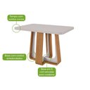 Ver imagem 5 de Conjunto Sala de Jantar Mesa Sintonia 120 Tampo Vidro Maxi Off com 4 Cadeiras Téssera - Lopas Amendo