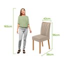 Ver imagem 7 de Conjunto Sala de Jantar Mesa Sintonia 120 Tampo Vidro Maxi Off com 4 Cadeiras Téssera - Lopas Amendo