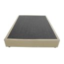 Ver imagem 2 de Base Cama Box Casal Couro Sintético Bege 40x138x188