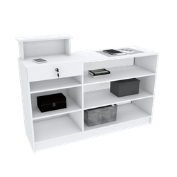 BALCÃO CAIXA VITRINE M214.2021.B (LOJA, COMÉRCIO) MUNDI MOVEIS - 1