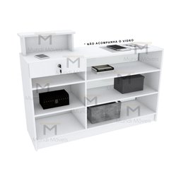 BALCÃO CAIXA VITRINE M214.2021.B (LOJA, COMÉRCIO) MUNDI MOVEIS - 3