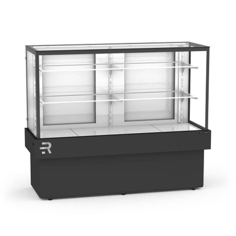 Balcão Confeitaria Para Padaria Vanguard Plus 145cm Preto Cvps 1450 - Refrimate