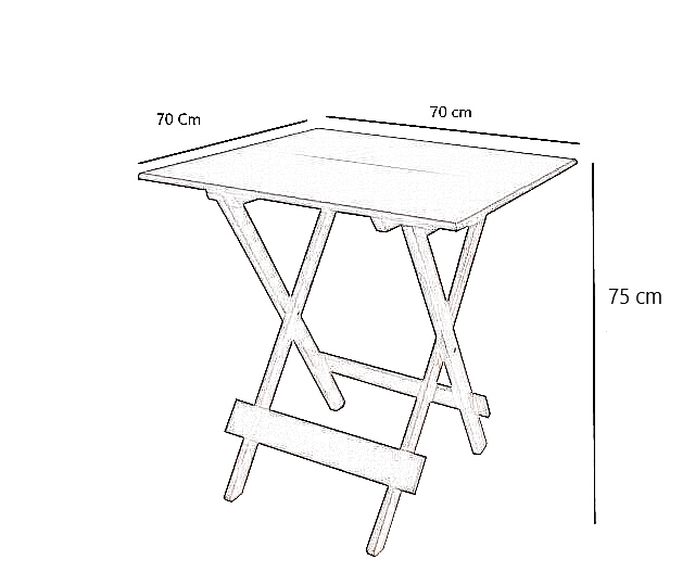 Conjunto Jogo de Mesa 70x70 com 4 Cadeiras Dobráveis - Dg Móveis:preto - 4