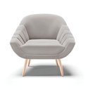 Ver imagem 6 de Kit 02 Poltronas Giovana Veludo Cinza Natural