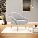 Ver mais imagens de Kit 02 Poltronas Giovana Veludo Cinza Natural