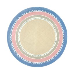 Tapete Quarto Infantil Menina Candy Redondo - 1,50 diam - 2