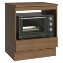 Ver imagem 1 de Balcão para Forno/Micro-Ondas 70 x 60 cm 1 Gaveta (com Tampo) Rustic Madesa