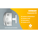 Ver imagem 6 de Bate Fecha em Polimero V/A cor Cromado