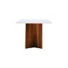 Mesa de Jantar Gus 200x100cm Tampo Mdf Laqueado com Vidro - Amêndoa Off White - 4