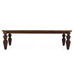 Mesa de Jantar 240cm em Madeira Maciça Pés Torneados Flower Canela - 2