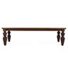 Mesa de Jantar 240cm em Madeira Maciça Pés Torneados Flower Canela - 2