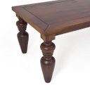 Ver imagem 5 de Mesa de Jantar 240cm em Madeira Maciça Pés Torneados Flower Canela