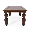 Ver imagem 4 de Mesa de Jantar 240cm em Madeira Maciça Pés Torneados Flower Canela