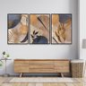 Quadro 90x180cm Decorativo Folhagem Lore Moldura Preta Sem Vidro - Oppen House - 2