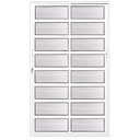 Ver imagem 1 de Porta de Correr Alumínio Branco Travessa 02 Folhas Maxx