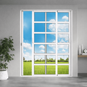 Ver imagem 2 de Porta de Correr Alumínio Branco Travessa 02 Folhas Maxx