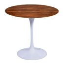 Ver imagem 1 de Mesa Saarinen Redonda Pau Ferro 150cm - Base Branca