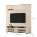 Ver imagem 2 de Conjunto de Painel e Estante Villa Monte Claro Off White para TV 75 Polegadas MDP Madetec Móveis