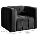 Ver imagem 3 de Poltrona Decorativa Retrô Moderna Sala de Estar