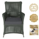 Ver imagem 3 de 2 Poltronas e 1 Mesa Igapó em Alumínio Pintura Fendi Corda Náutica Estofado 11