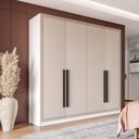 Ver imagem 1 de Guarda Roupa Casal 161,2cm com 4 Portas e 4 Gavetas 240833 Valência Politorno Móveis