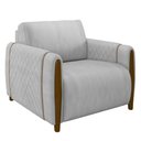 Ver imagem 7 de Kit 2 Poltronas Decorativas para Sala de Estar 98cm Amaranto M22 Veludo Cinza - Mpozenato