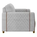 Ver imagem 6 de Kit 2 Poltronas Decorativas para Sala de Estar 98cm Amaranto M22 Veludo Cinza - Mpozenato