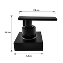 Ver imagem 6 de Acabamento Registro Quadrado C-73 Preto Abs Padrão Deca