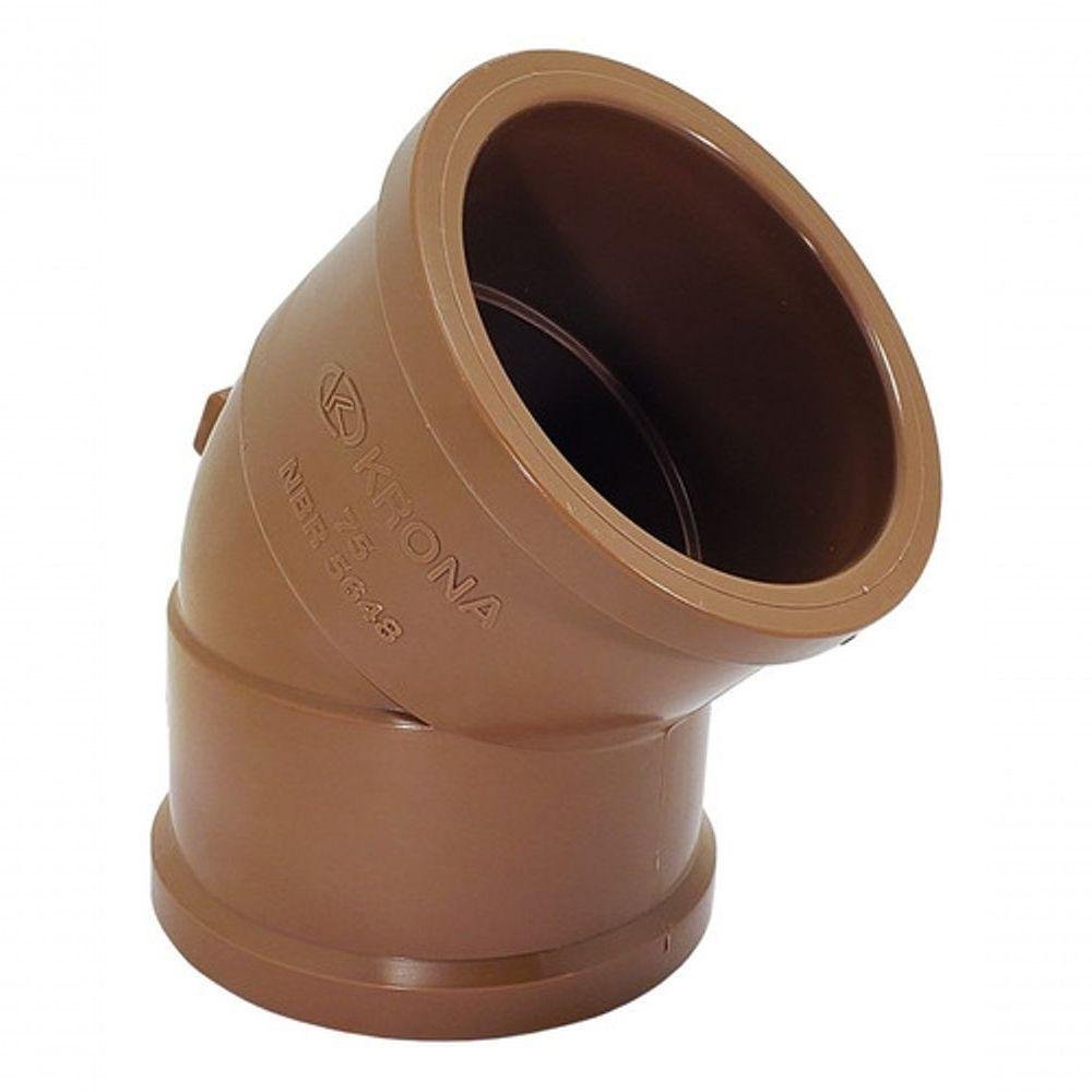 Joelho Cotovelo Soldável Krona 45° 75mm - 2