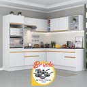 Ver imagem 1 de Armário Cozinha Completa Canto Veneza Mp2080 Multimóveis + Brinde Jogo de Panelas Tramontina Branca