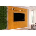 Ver imagem 1 de Home P- Tv até 85 Pol Pratic Ripado C- 1 Prateleira 275x240cm Cedro - Dj Móveis