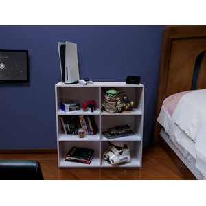 Estante Gamer Liverpool com 6 Nichos - Organização e Estilo para Gamers