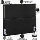 Ver imagem 6 de Cabeceira Box Casal King Com Tachas 195 Cm Couríssimo Preto