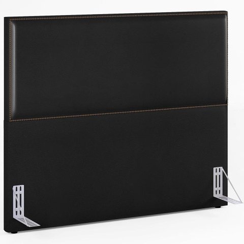 Cabeceira Box Casal King Com Tachas 195 Cm Couríssimo Preto