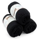 Ver imagem 1 de Kit Atacado 3pçs para Revenda Queen Size Saia Fit Box Liso Preto Sul Brasil Fit Box Vivaldi