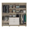 Guarda-Roupa Casal com Espelho 7 Portas 3 Gavetas Urban Carraro - 3