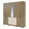 Guarda-Roupa Casal com Espelho 7 Portas 3 Gavetas Urban Carraro - 4
