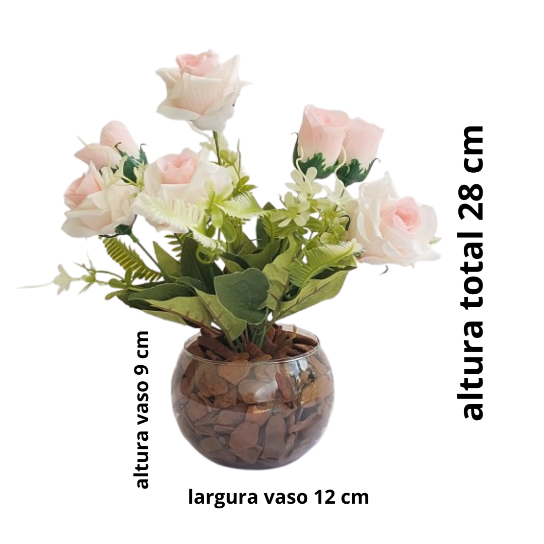 Vaso com Flores Artificias para Decoração - 2