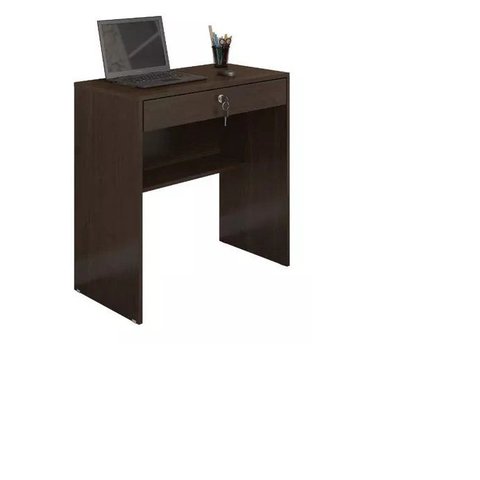 Escrivaninha/Mesa para Notebook 1 Gaveta com Chave Andorinha Candian Branco - JCM Movelaria Cafe