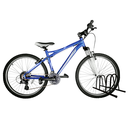 Ver imagem 5 de Suporte para 2 Bicicleta Bicicletario Bike Estacionamento Fixação para Condominio Casa Aro 24 Ao 29