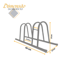 Ver imagem 2 de Suporte para 2 Bicicleta Bicicletario Bike Estacionamento Fixação para Condominio Casa Aro 24 Ao 29